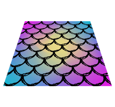 Alfombra vinílica carretera patrón de escala de colores - TenVinilo