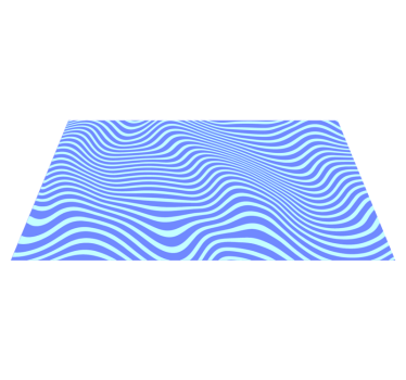Alfombra vinílica geométrica olas azules que fluyen - TenVinilo