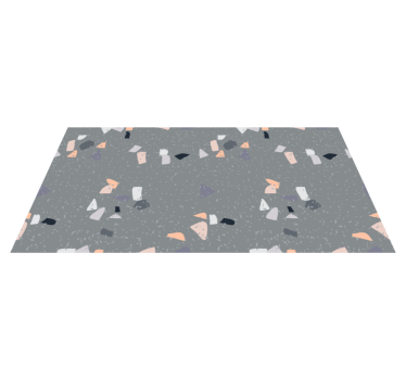 Alfombra vinilo textura Efecto terrazo de mármol - TenVinilo