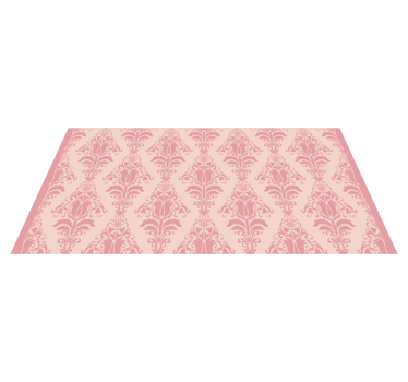 Alfombra vinílica recibidor elegante motivo rosa - TenVinilo
