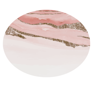 Alfombra vinilo rosa diseño circular con textura abstracta - TenVinilo