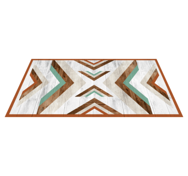 Alfombra vinílica dormitorio textura de madera chevron - TenVinilo