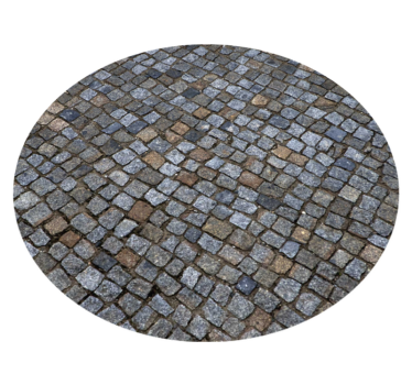 Alfombra vinílica imitación piedra simulación de adoquines - TenVinilo