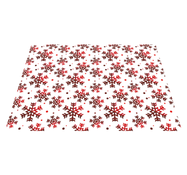 Alfombra vinilo navidad copos de nieve rojos - TenVinilo