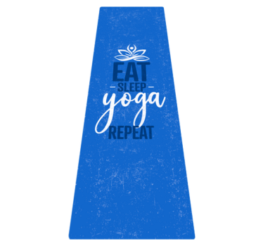Alfombra de vinilo mandala "comer dormir yoga repetir" - TenVinilo