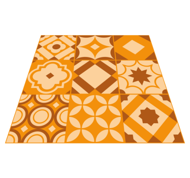 Alfombra de vinilo cocina azulejos rusticos - TenVinilo