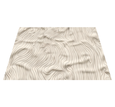 Alfombra vinílica beige lineas abstractas - TenVinilo
