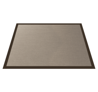 Alfombra vinílica beige contorno de color más oscuro - TenVinilo