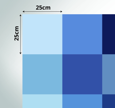 Alfombras de vinilo de azulejos Sombra azul - TenVinilo