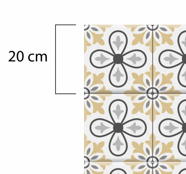 Alfombra vinilo cocina azulejos retro - TenVinilo