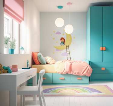 Alfombra vinílica infantil Arco iris - TenVinilo