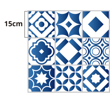 Alfombra hidráulica vinílica color azul - TenVinilo