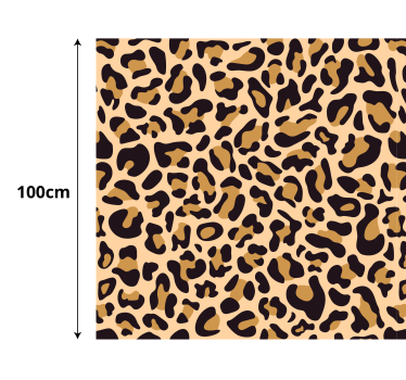 Alfombra vinílica dormitorio estampado de leopardo - TenVinilo