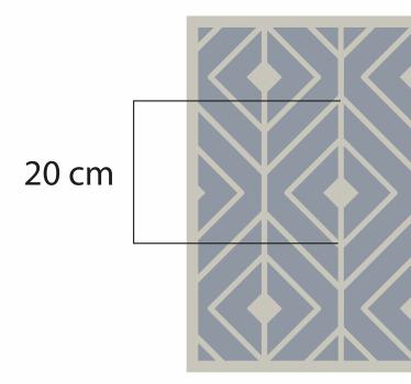 Alfombra vinílica dormitorio Alfombra geométrica moderna - TenVinilo