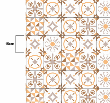 Alfombras vinílicas de azulejos para Cocina con cuadros - TenVinilo