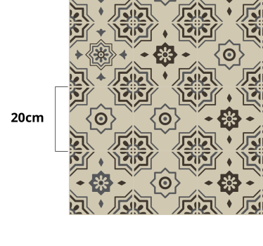 Alfombra vinilo cocina azulejos vintage - TenVinilo