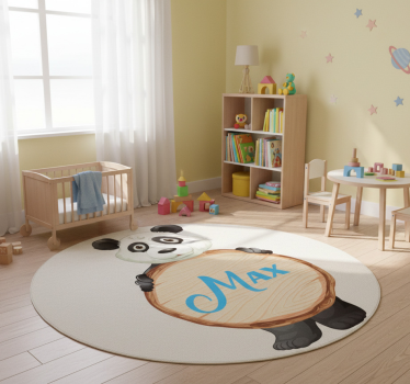 Aflombra vinílica animales panda personalizado - TenVinilo