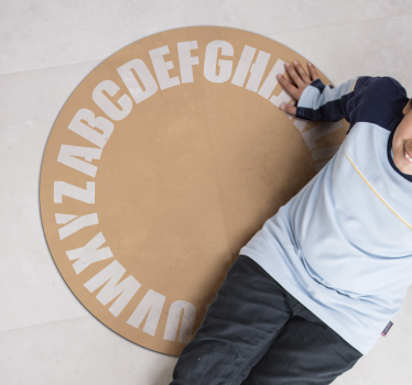 Alfombra de vinilo con abecedario para niños - TenVinilo