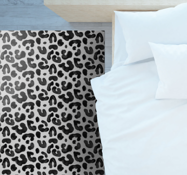 Alfombra de vinilo animal print Animal print negro - TenVinilo