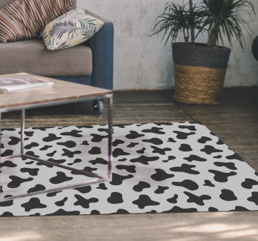 Alfombra de vinilo animal print Impresión de vaca - TenVinilo