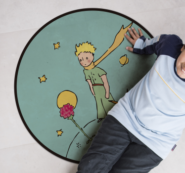 Alfombra de vinilo con nombre Principito con nombre - TenVinilo
