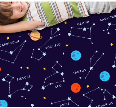 Alfombra de vinilo de estrellas Signos del zodíaco explicados en  - TenVinilo