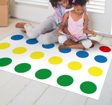 Alfombra vinilo infantil twister - TenVinilo