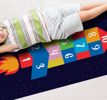 Alfombra de vinilo juegos infantiles con saltos - TenVinilo
