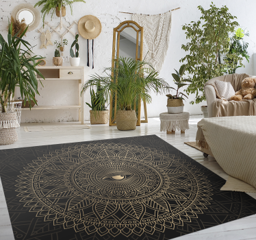 Alfombra de vinilo mandala Mandala ojo que todo lo ve - TenVinilo