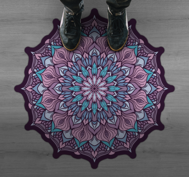 Alfombra de vinilo mandala Patrón de mandala boho - TenVinilo