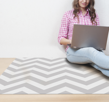 Alfombra vinílica gris rayas minimalistas - TenVinilo
