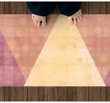 Alfombra de vinilo nórdica Colores arena claros formas asimétrica - TenVinilo