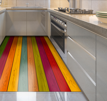 Alfombra de vinilo madera con textura - TenVinilo