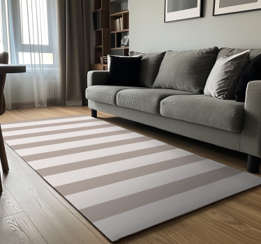 Alfombra vinílica beige rayas - TenVinilo