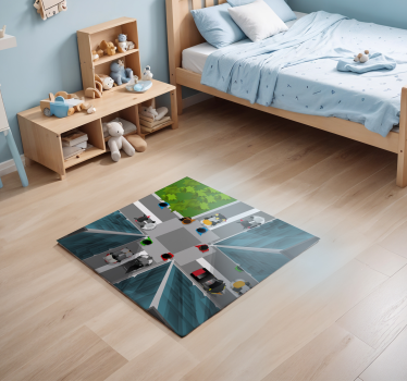 Alfombra carretera calle ciudad 3D - TenVinilo