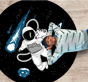 Alfombra vinílica carretera aventura astronómica - TenVinilo