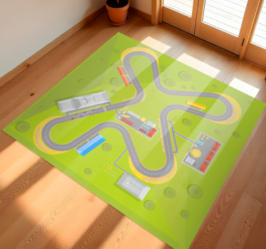 Alfombra carretera circuito coches - TenVinilo