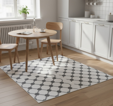 Alfombra vinílica cocina adhesivo azulejos retro - TenVinilo