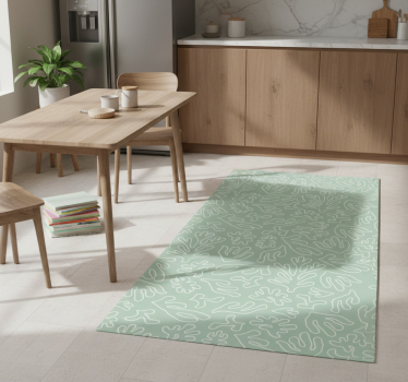 Alfombra vinílica cocina algas green think - TenVinilo
