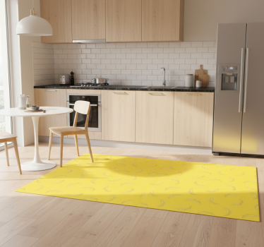 Alfombra vinílica cocina amarillo plátano - TenVinilo