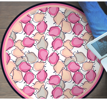 Alfombra vinílica cocina arreglo de frutas ruborizadas - TenVinilo