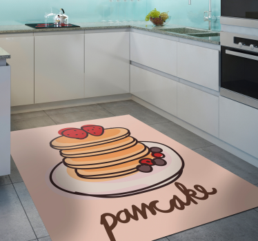 Alfombra vinílica cocina deliciosos panqueques - TenVinilo