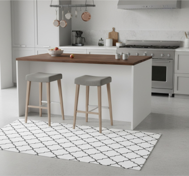 Alfombra vinílica cocina diseño geométrico marroquí - TenVinilo