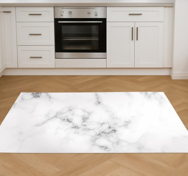 Alfombra vinílica cocina diseño mármol simple - TenVinilo