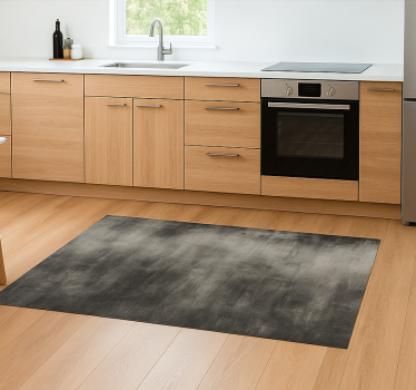 Alfombra vinílica cocina efecto de bosques de color gris oscuro - TenVinilo