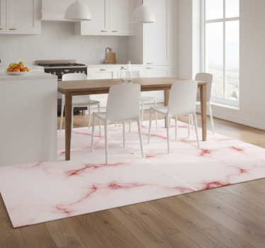 Alfombra vinílica cocina efecto mármol - TenVinilo