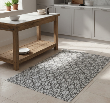 Alfombra vinílica cocina estilo mosaico marroquí - TenVinilo