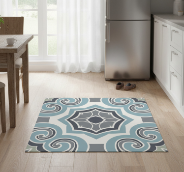 Alfombra vinílica cocina estilo portugués - TenVinilo