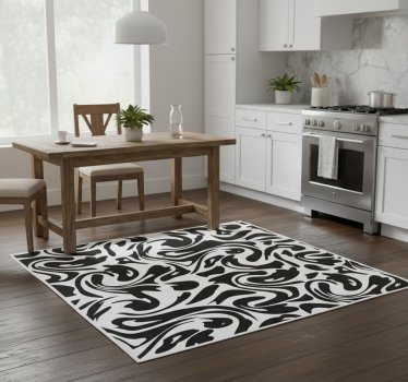 Alfombra vinílica cocina fluido moderno - TenVinilo