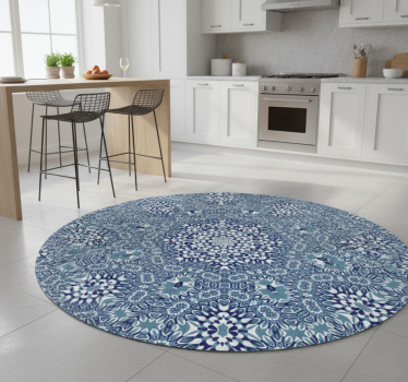 Alfombra vinílica cocina mandala de mosaico - TenVinilo